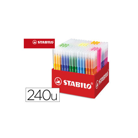 LAPICES DE COLORES STABILO TRIO AZ SCHOOL PACK DE 240 UNIDADES SURTIDAS 20 COLORES