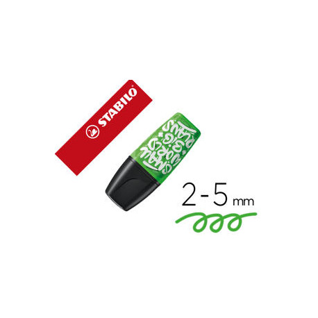 ROTULADOR STABILO BOSS MINI FLUORESCENTE BY SNOOZE ONE VERDE