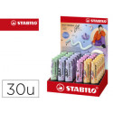 ROTULADOR STABILO BOSS FLUORESCENTE ORIGINAL PASTEL BY JU SCHNEE EXPOSITOR DE 30 UNIDADES COLORES SU