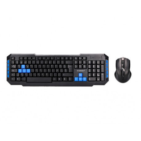 SET TECLADO Y RATON Q-CONNECT INALAMBRICO COMPATIBLE WINDOWS COLOR NEGRO