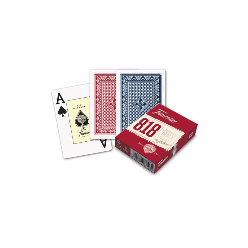 BARAJA FOURNIER POKER INGLES N 818 55 CARTAS