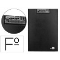 CARPETA LIDERPAPEL MINICLIP SUPERIOR FOLIO PLASTICO NEGRO