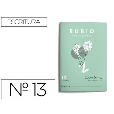 CUADERNO RUBIO CALIGRAFIA N 13