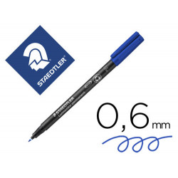 ROTULADOR STAEDTLER LUMOCOLOR RETROPROYECCION PUNTA DE FIBRAPERMANENTE 318-3 AZUL PUNTA FINA REDONDA