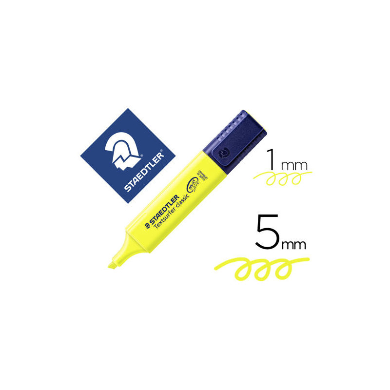 ROTULADOR STAEDTLER TEXTSURFER CLASSIC 364 FLUORESCENTE AMARILLO