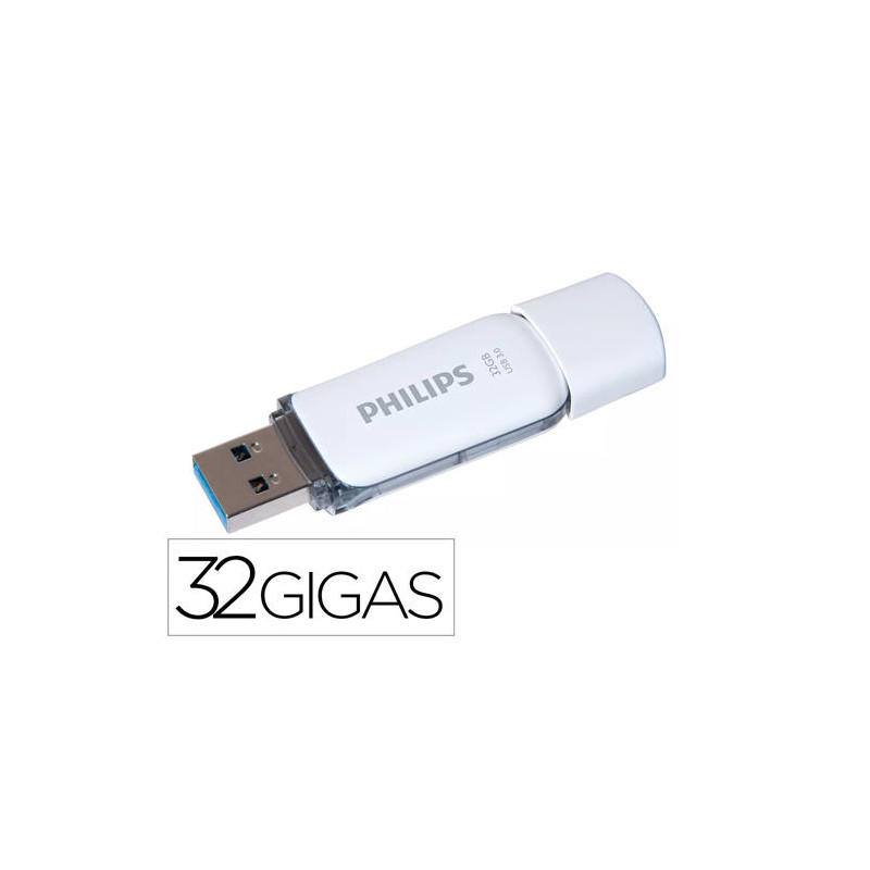 MEMORIA USB PHILIPS FLASH USB 3.0 32GB SNOW GREY