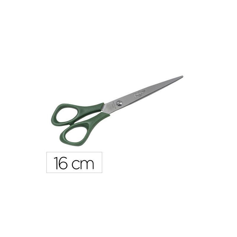 TIJERA OFICINA FAIBO ACERO INOXIDABLE 16 CM EMPUÑADURA ERGONOMICA EN BLISTER