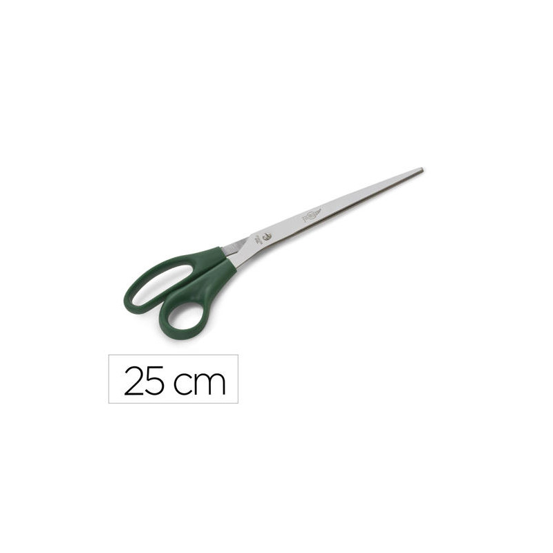 TIJERA OFICINA FAIBO ACERO INOXIDABLE 25 CM EMPUÑADURA ERGONOMICA EN BLISTER