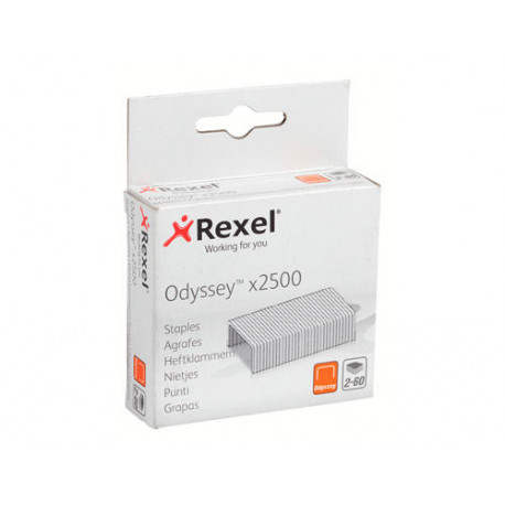 GRAPAS REXEL ODYSSEY GALVANIZADA CAJA DE 2500 UNIDADES