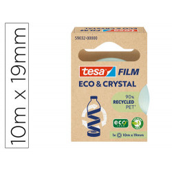 CINTA ADHESIVA TESA FILM ECO&CRISTAL TRANSPARENTE 10 M X 19 MM