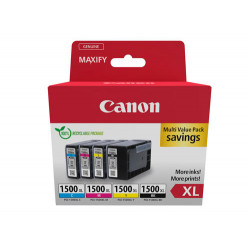 INK-JET CANON PGI-1500XL MAXIFI MB2050/2350 PACK DE 4 COLORES NEGRO AMARILLO CIAN MAGENTA