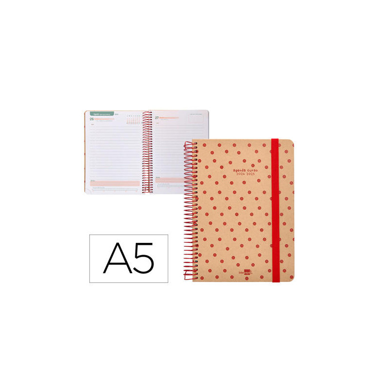 AGENDA ESCOLAR LIDERPAPEL A¥O 24 - 25 ESCOLAR CLASSIC SMILE DÖA PµGINA A5 TETRA