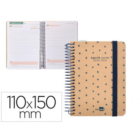 AGENDA ESCOLAR LIDERPAPEL A¥O 24 - 25 ESCOLAR CLASSIC STARS DÖA PµGINA A6 TETRA