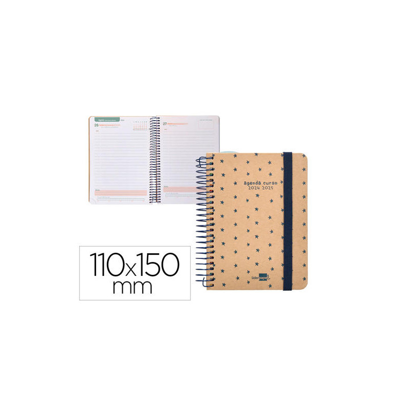 AGENDA ESCOLAR LIDERPAPEL A¥O 24 - 25 ESCOLAR CLASSIC STARS DÖA PµGINA A6 TETRA