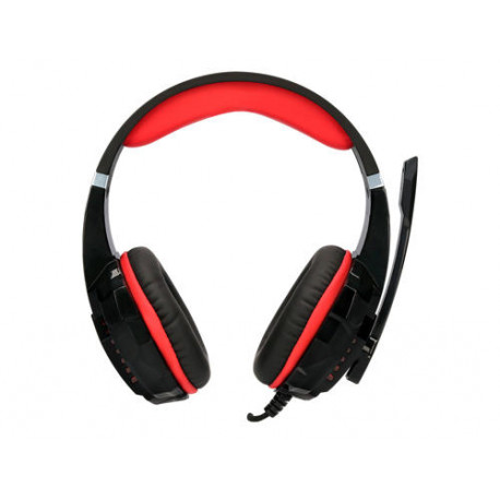 AURICULAR Q-CONNECT GAMING CON MICROFONO AJUSTABLE E ILUMINACION LED COLOR NEGRO