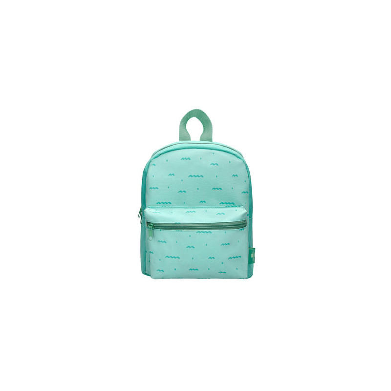 CARTERA PREESCOLAR LIDERPAPEL MOCHILA INFANTIL DISEÑO VERDE 250X115X210 MM