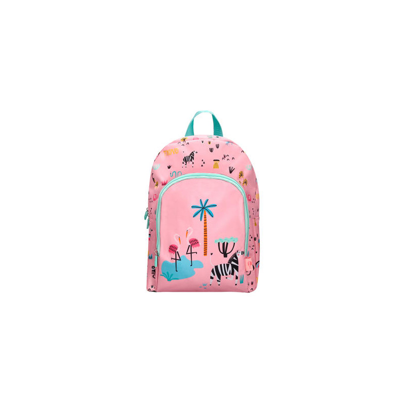 CARTERA ESCOLAR LIDERPAPEL MOC HILA INFANTIL SAFARI DISEÑO CEBRA ROSA 330X100X250 MM