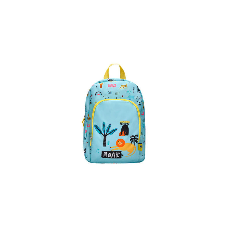 CARTERA ESCOLAR LIDERPAPEL MOC HILA INFANTIL SAFARI DISEÑO LEON AZUL 330X100X250 MM