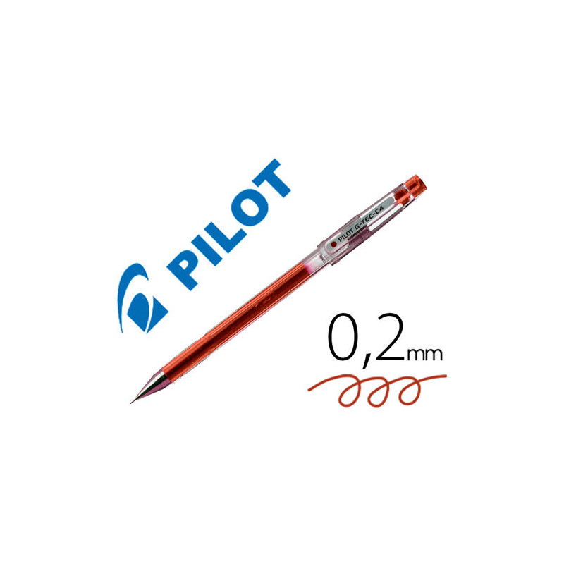 BOLIGRAFO PILOT PUNTA AGUJA G-TEC-C4 ROJO