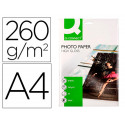 PAPEL Q-CONNECT FOTO GLOSSY KF02163 DIN A4 ALTA CALIDAD DIGITAL PHOTO PARA INK-JET BOLSA DE 20 HOJAS