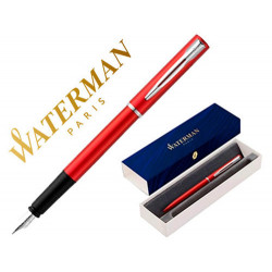 PLUMA WATERMAN ALLURE LACA ROJA EN ESTUCHE DE REGALO