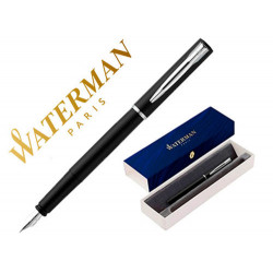 PLUMA WATERMAN ALLURE LACA NEGRA EN ESTUCHE DE REGALO