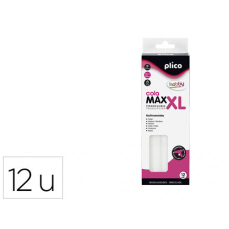 BARRA TERMOFUSIBLE PLICO COLA MAX XL BAJA TEMPERATURA 11,5 MM DE DIAMETRO X 200 MM DE ALTO BLISTER D