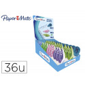 CORRECTOR PAPER MATE CINTA DRYLINE GRIP EXPOSITOR DE 36 UNIDADES COLORES SURTIDOS