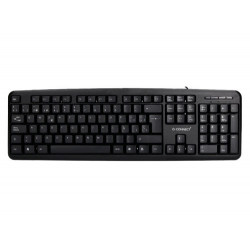 TECLADO Q-CONNECT CON CABLE 1,35 MT COLOR NEGRO