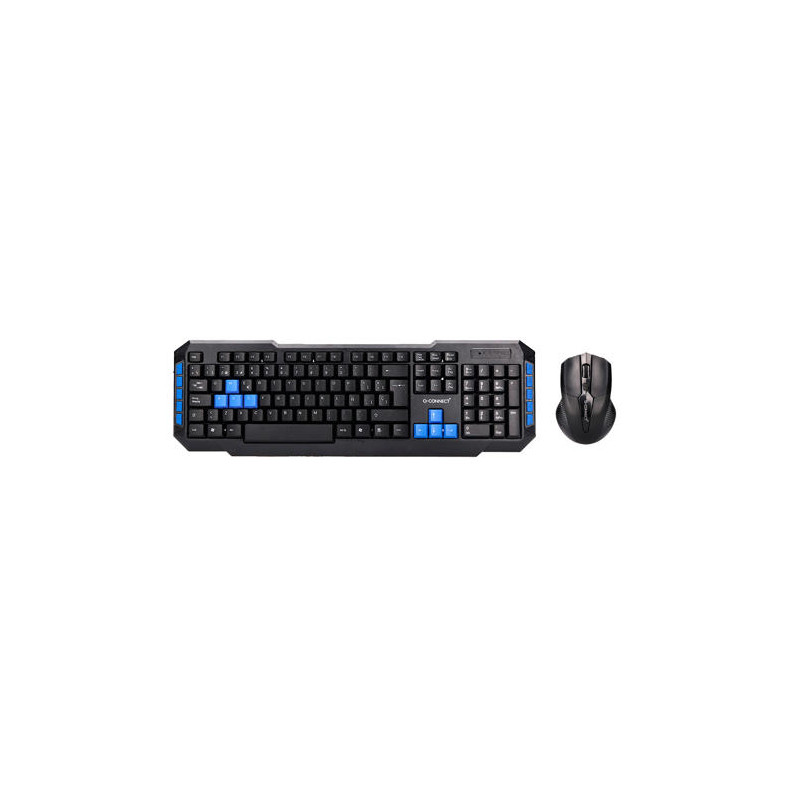 SET TECLADO Y RATON Q-CONNECT INALAMBRICO COMPATIBLE WINDOWS COLOR NEGRO