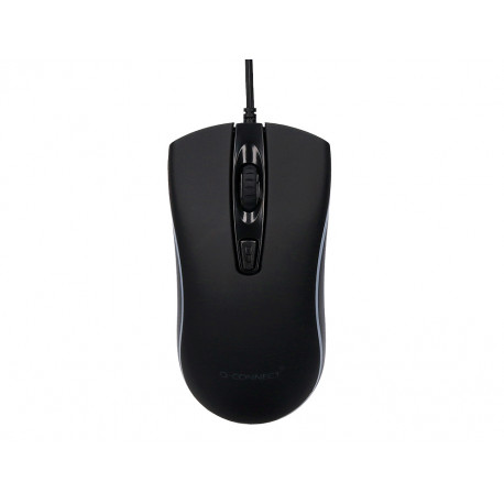 RATON Q-CONNECT GAMING OPTICO CON CABLE 800/1200/1600 DPI 4 BOTONES ILUMINACION LED NEGRO