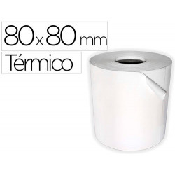 Rollo sumadora termico q-connect 80 mm ancho x 80 mm diametro sin bisfenol a.