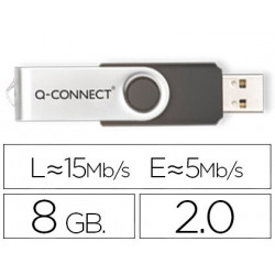 MEMORIA USB Q-CONNECT FLASH 8 GB 2.0