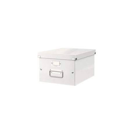 CAJA ALMACENAMIENTO LEITZ CLICK&STORE WOW CARTON RECICLADO COLOR BLANCO 281X200X369 MM