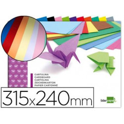 BLOC TRABAJOS MANUALES LIDERPAPEL CARTULINA 240X315MM 10 HOJAS COLORES SURTIDOS