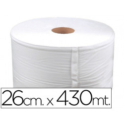 PAPEL SECAMANOS INDUSTRIAL 26 CMS DE ANCHO X 400 MTS APROX DIAMETRO 33,5 CM PARA EL DISPENSADOR 4682