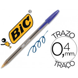 BOLIGRAFO BIC CRISTAL ORIGINAL TINTA AZUL UNIDAD