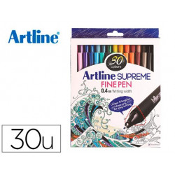 ROTULADOR ARTLINE SUPREME EPFS200 FINE LINER PUNTA DE FIBRA 0,4 MM BOLSA 30 UNIDADES COLORES SURTIDO