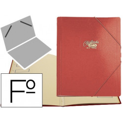 CARPETA CLASIFICADOR CARTON COMPACTO SARO FOLIO ROJA 12 DEPARTAMENTOS