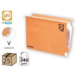 CARPETA COLGANTE GIO DIN A4 VISOR LATERAL TAMAÑO 330X275X345 MM