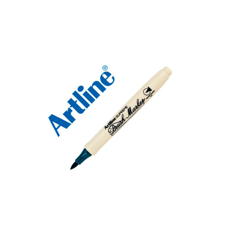 ROTULADOR ARTLINE SUPREME BRUSH EPFS PINTURA BASE DE AGUA PUNTA TIPO PINCEL TRAZO FINO VERDE OSCURO