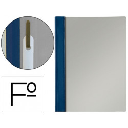 CARPETA DOSSIER FASTENER PVC ESSELTE FOLIO AZUL MARINO