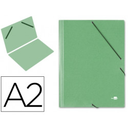 CARPETA PLANOS LIDERPAPEL A2 CARTON GOFRADO N 12 VERDE