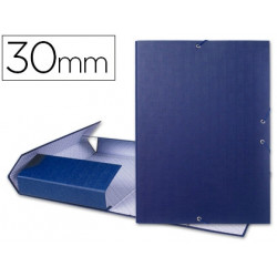 CARPETA PROYECTOS LIDERPAPEL FOLIO LOMO 30MM CARTON FORRADOAZUL