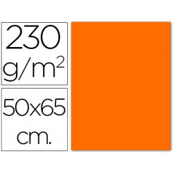 CARTULINA FLUORESCENTE NARANJA 50X65 CM 230 GR