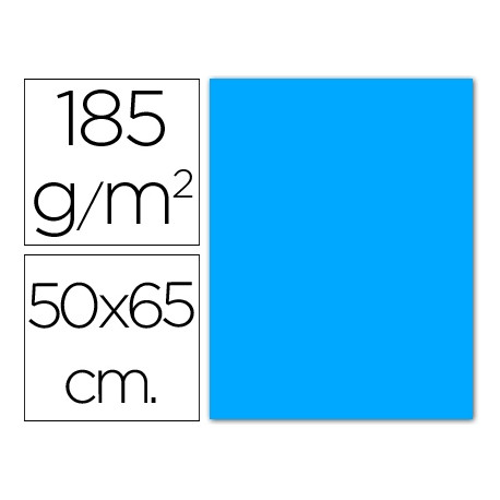 CARTULINA GUARRO AZUL MALDIVAS 50X65 CM 185 GR