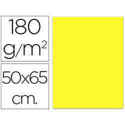 CARTULINA LIDERPAPEL 50X65 CM 180G/M2 AMARILLO