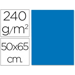 CARTULINA LIDERPAPEL 50X65 CM 240G/M2 AZUL