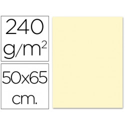 CARTULINA LIDERPAPEL 50X65 CM 240G/M2 CREMA