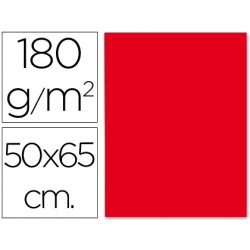 CARTULINA LIDERPAPEL 50X65 CM 180G/M2 ROJO